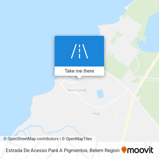 Estrada De Acesso Pará A Pigmentos map