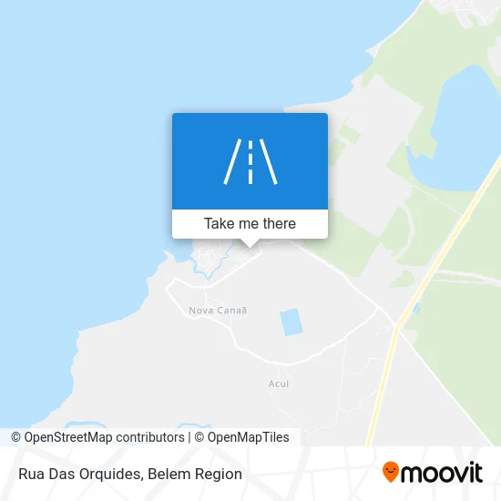 Rua Das Orquides map