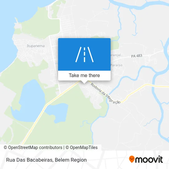 Rua Das Bacabeiras map
