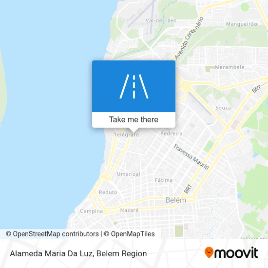 Alameda Maria Da Luz map