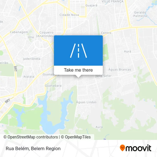 Rua Belém map