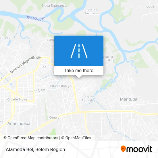 Alameda Bel map