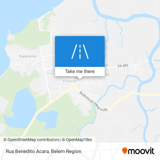 Mapa Rua Benedito Acara