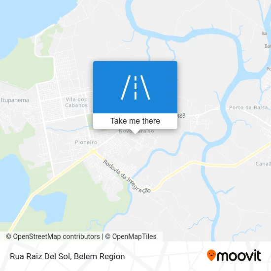 Rua Raiz Del Sol map