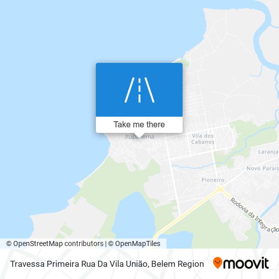 Travessa Primeira Rua Da Vila União map