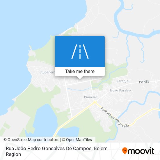 Mapa Rua João Pedro Goncalves De Campos