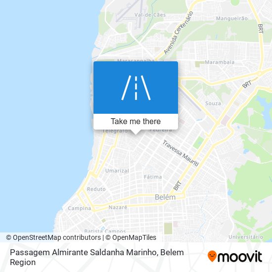 Passagem Almirante Saldanha Marinho map