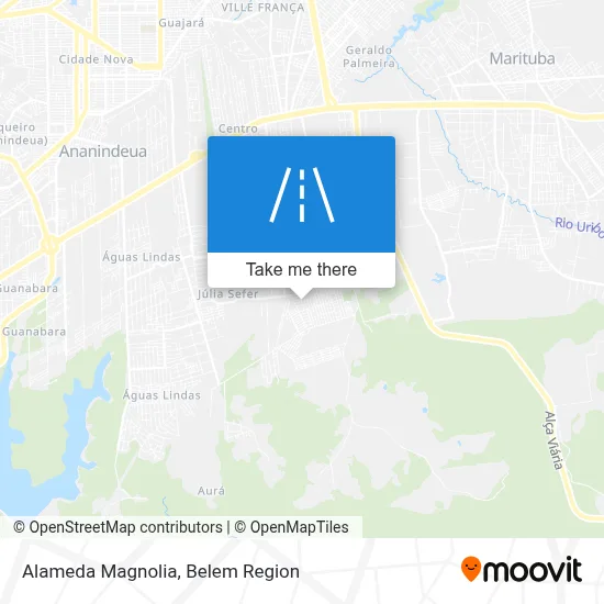 Alameda Magnolia map