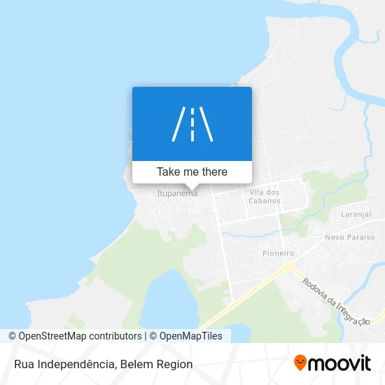 Rua Independência map