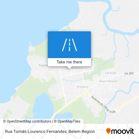 Rua Tomás Lourenco Fernandes map