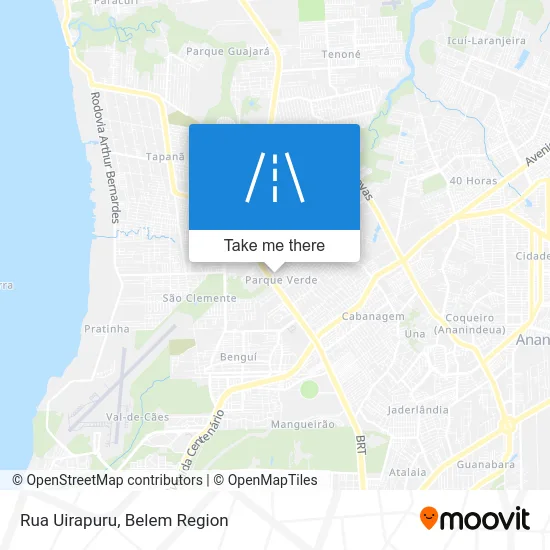 Rua Uirapuru map