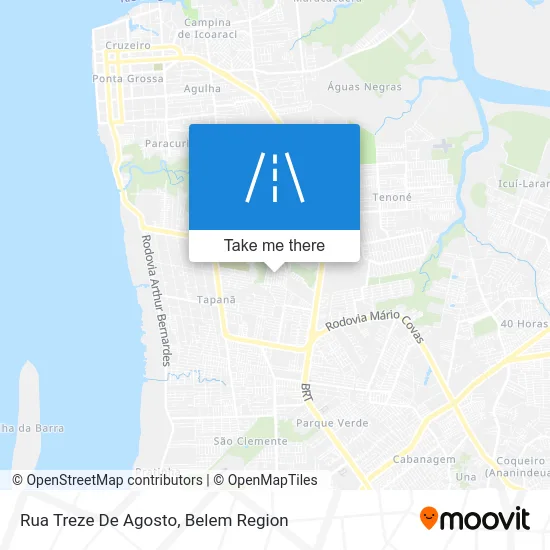 Rua Treze De Agosto map