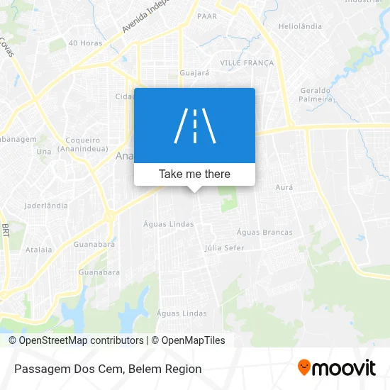 Passagem Dos Cem map
