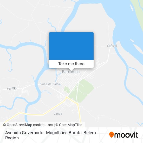 Mapa Avenida Governador Magalhães Barata