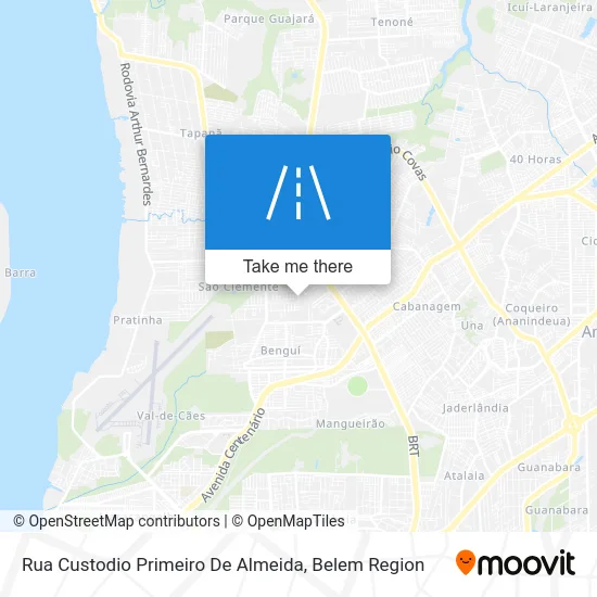 Rua Custodio Primeiro De Almeida map