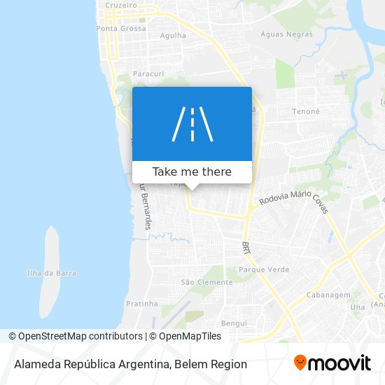 Alameda República Argentina map