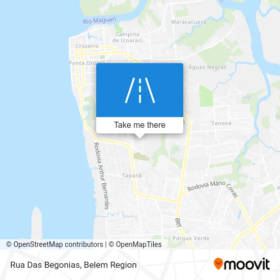 Rua Das Begonias map