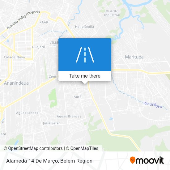 Alameda 14 De Março map