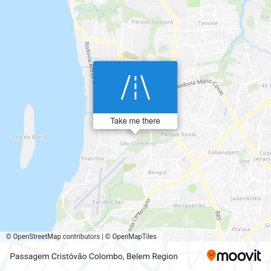 Passagem Cristóvão Colombo map