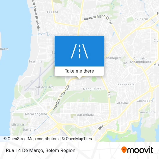 Rua 14 De Março map