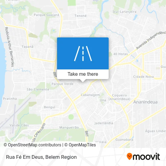 Rua Fé Em Deus map
