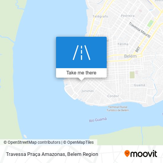 Mapa Travessa Praça Amazonas