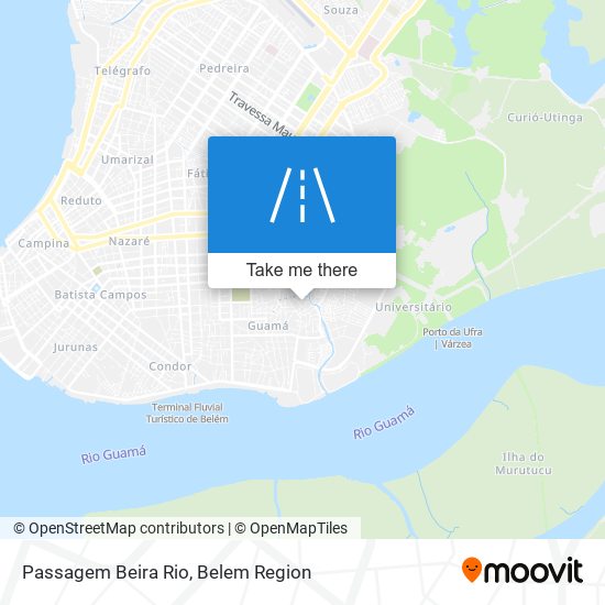 Mapa Passagem Beira Rio