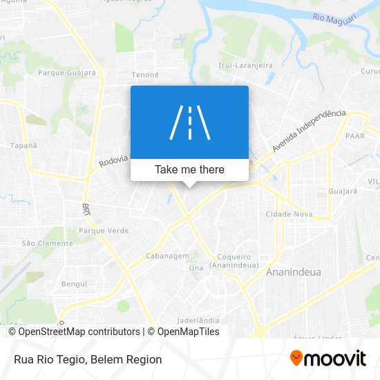 Rua Rio Tegio map