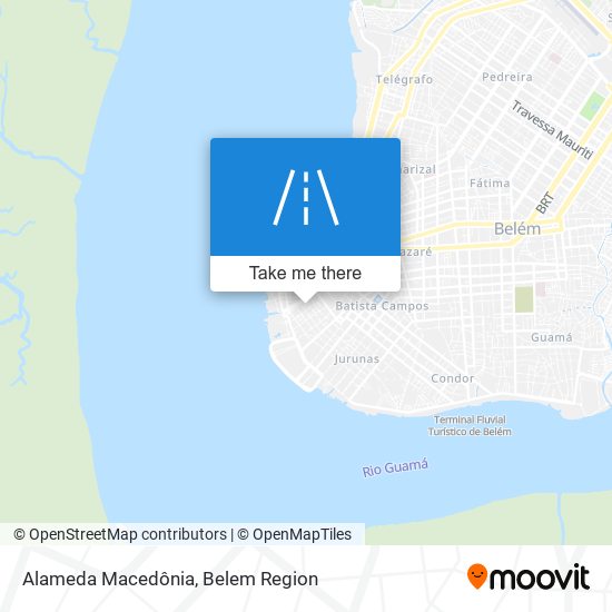 Alameda Macedônia map