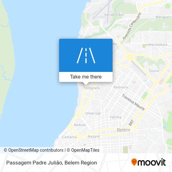 Passagem Padre Julião map