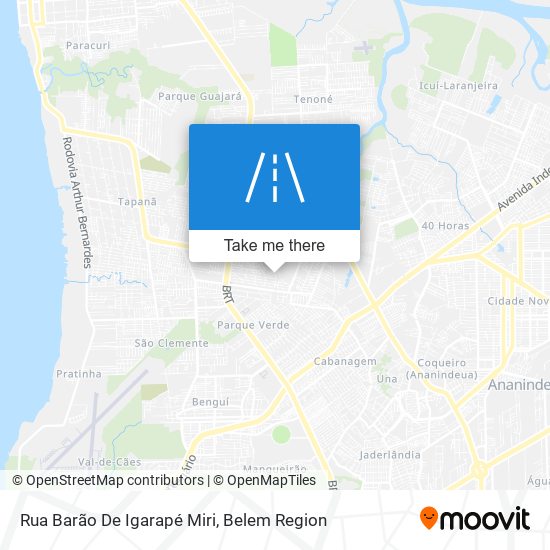 Rua Barão De Igarapé Miri map