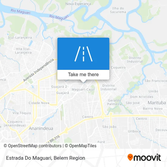 Estrada Do Maguari map