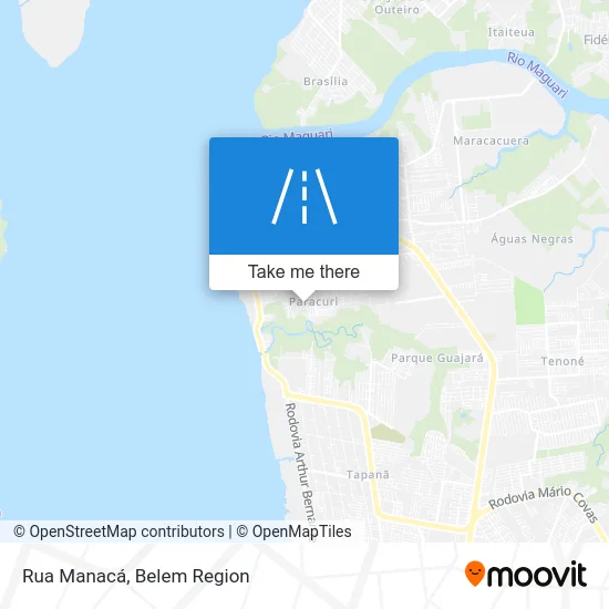 Rua Manacá map