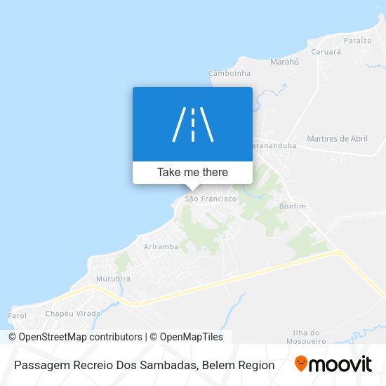 Passagem Recreio Dos Sambadas map