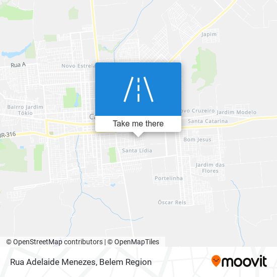 Mapa Rua Adelaide Menezes