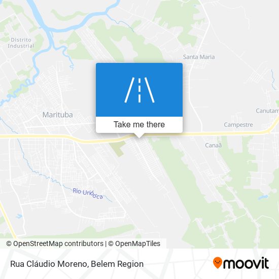 Mapa Rua Cláudio Moreno