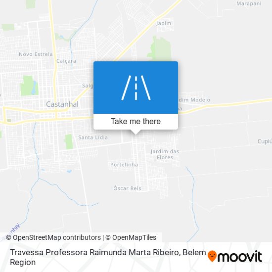 Mapa Travessa Professora Raimunda Marta Ribeiro