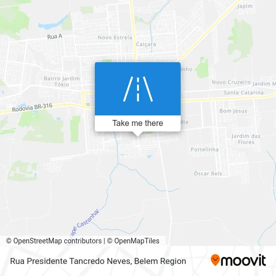 Rua Presidente Tancredo Neves map