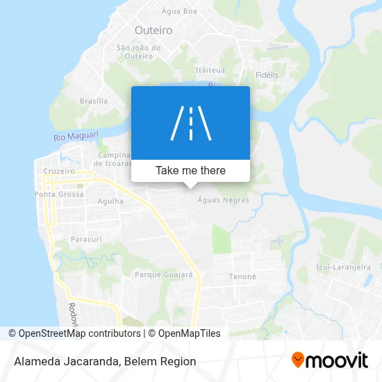 Alameda Jacaranda map