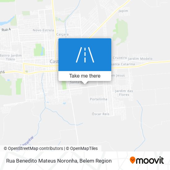 Mapa Rua Benedito Mateus Noronha