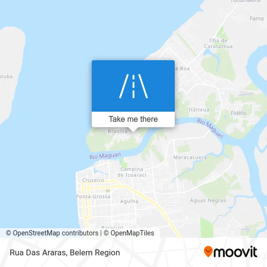 Rua Das Araras map