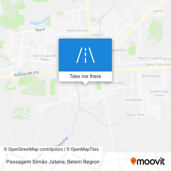 Passagem Simão Jatene map