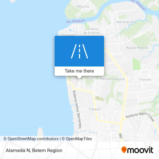 Alameda N map