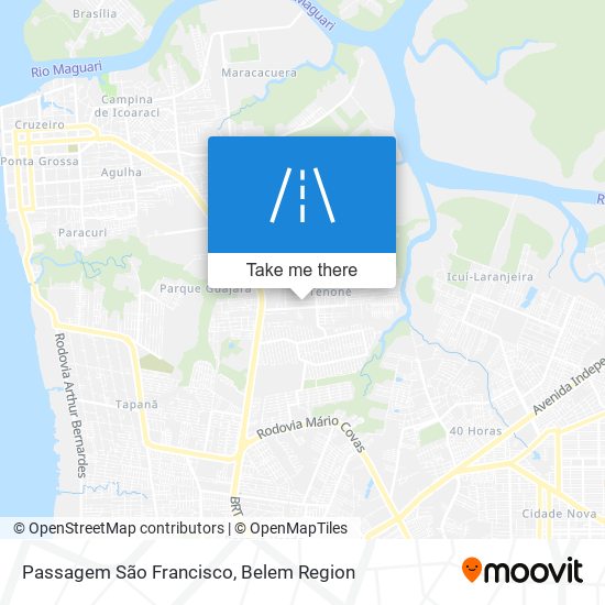 Passagem São Francisco map