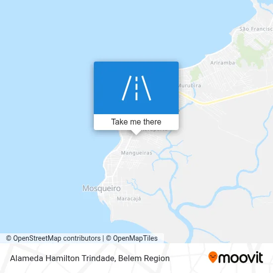 Alameda Hamilton Trindade map