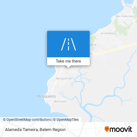 Alameda Tameira map