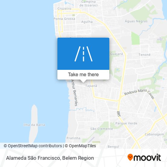 Alameda São Francisco map