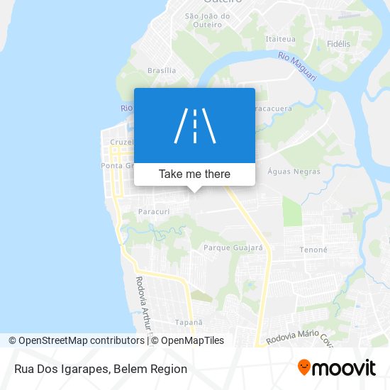 Mapa Rua Dos Igarapes