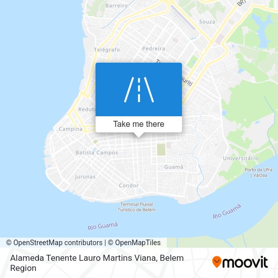 Alameda Tenente Lauro Martins Viana map