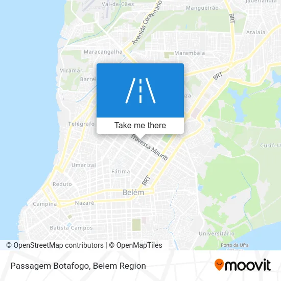 Passagem Botafogo map